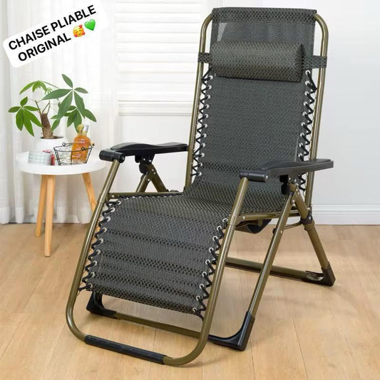 Maison et Déco Chaise pliable noire
