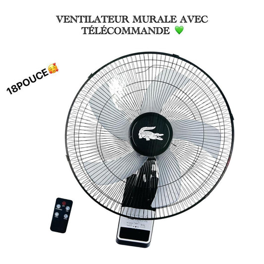 Électroménager Ventilateur mural avec télécommande 18 pouces